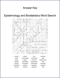 Word Search Answer Key